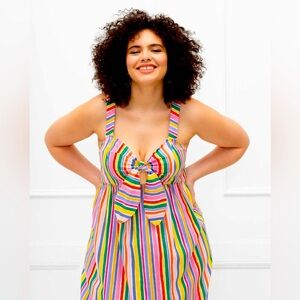 Eloquii Elements - Tie front tank dress - US 24